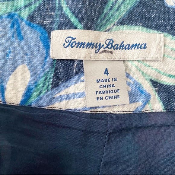 Tommy Bahama Tropical Floral Short Lined Linen Skirt size 4 - Picture 6 of 10